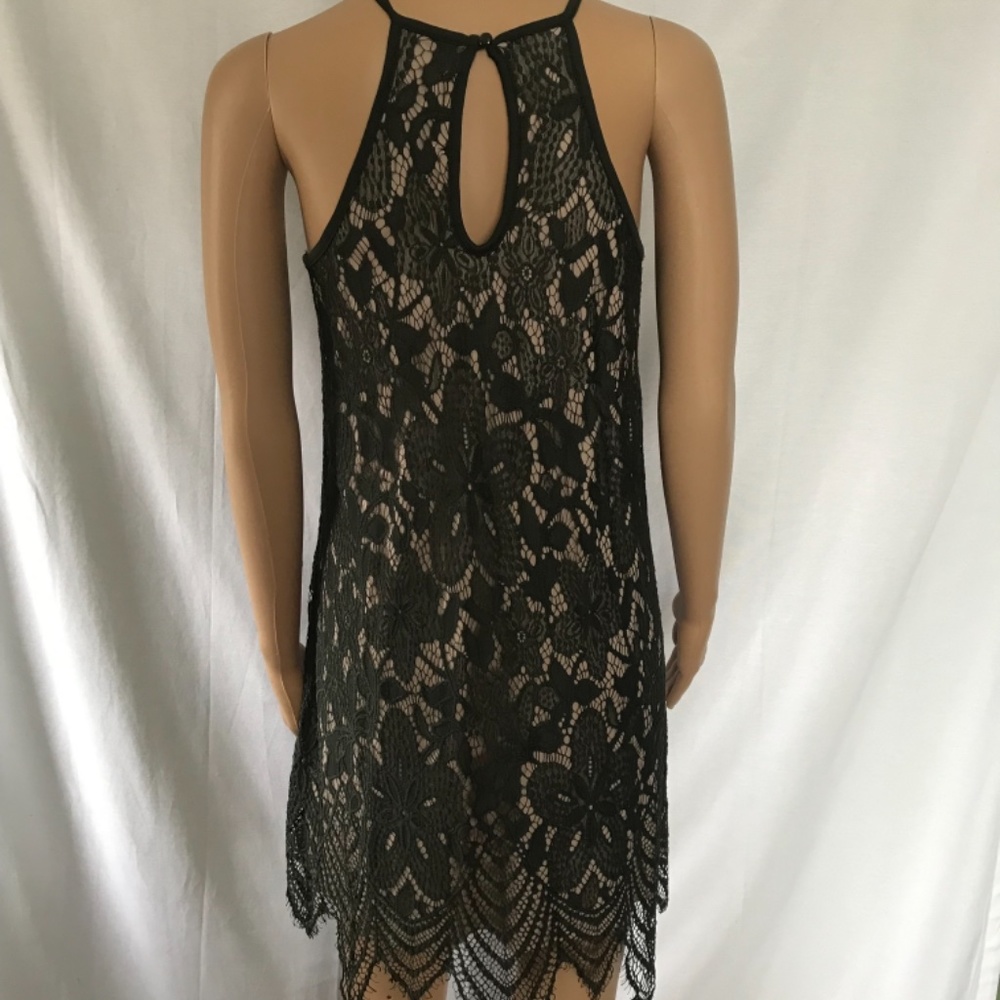 Love, Fire Dark Green Lace Strappy Dress-Size Medium - Picture 2 of 5